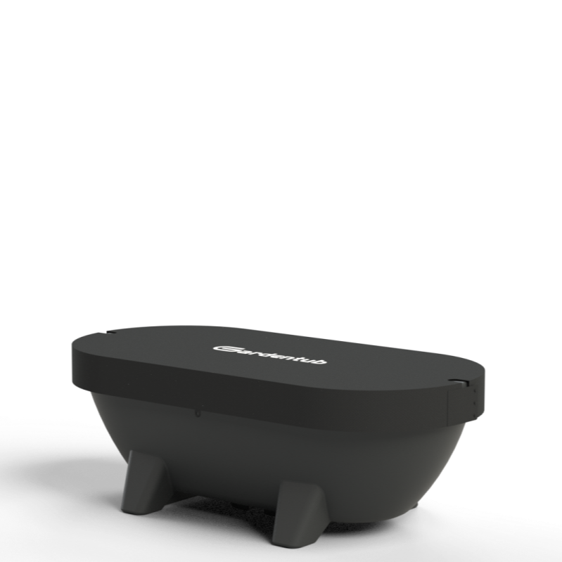 Render van een Anthracite Gardentub met antraciete cover zonder uitsparing
