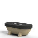 Render van een Sand Dune Gardentub met antraciete cover zonder uitsparing