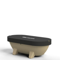 Render van een Sand Dune Gardentub met antraciete cover zonder uitsparing
